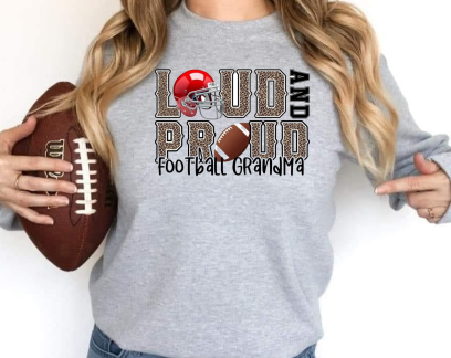 Loud and proud football grandma