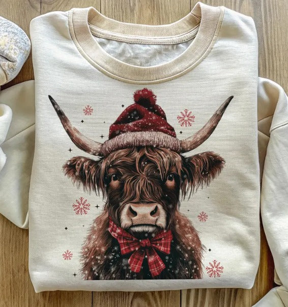 HIghland cow Christmas