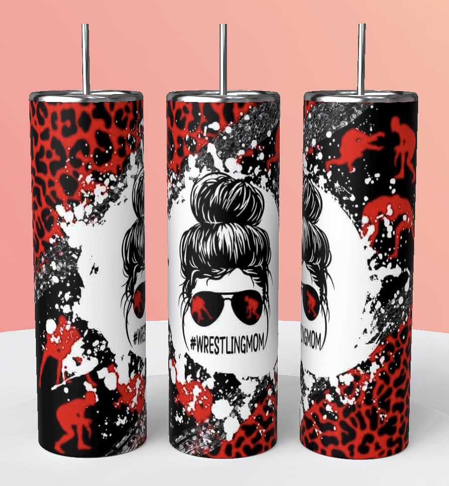 Wrestling mom tumbler