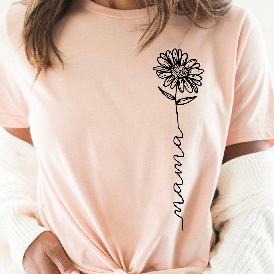 Side Mama flower design