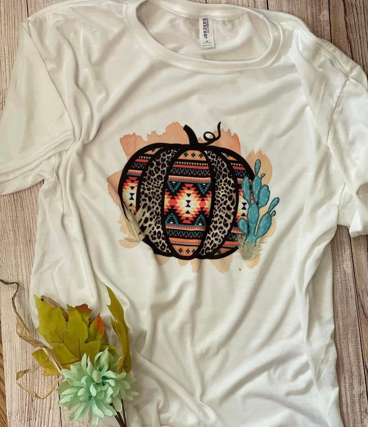 Aztec pumpkin tshirt