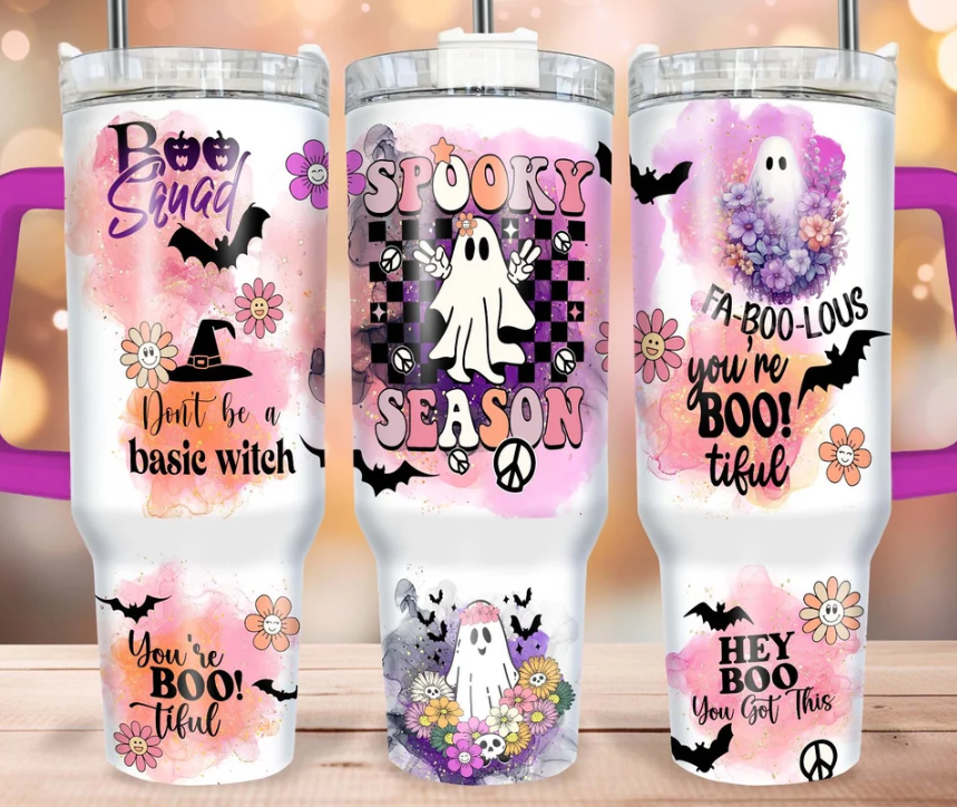 Spooky season 40oz tumbler