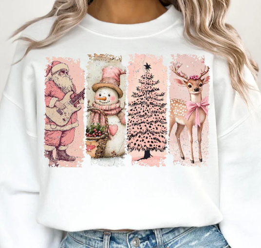 Pink retro christmas