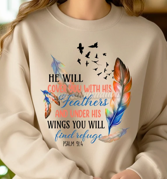 He will cover us with his feathers