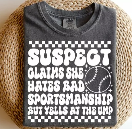 Suspect claims she hates bad sportsmanship