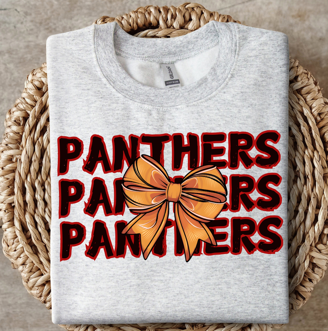 Panthers with bow