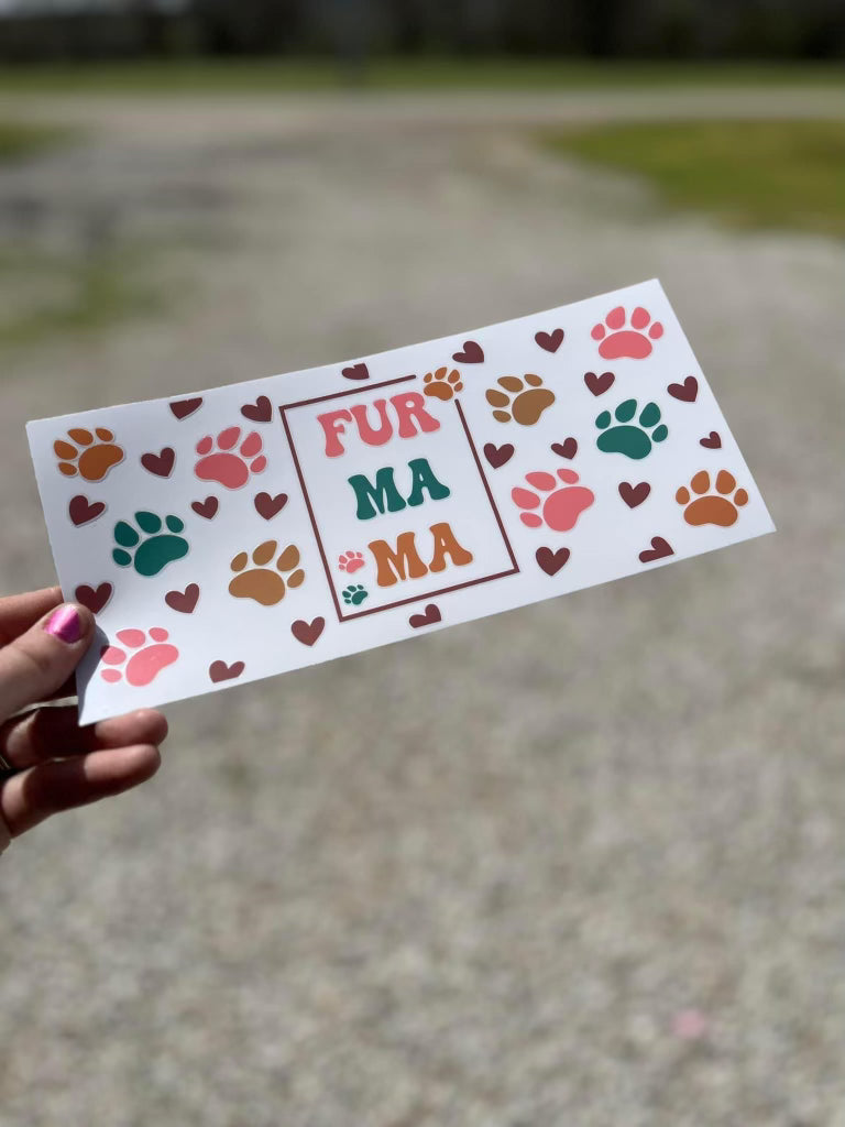 Glass tumbler fur mama