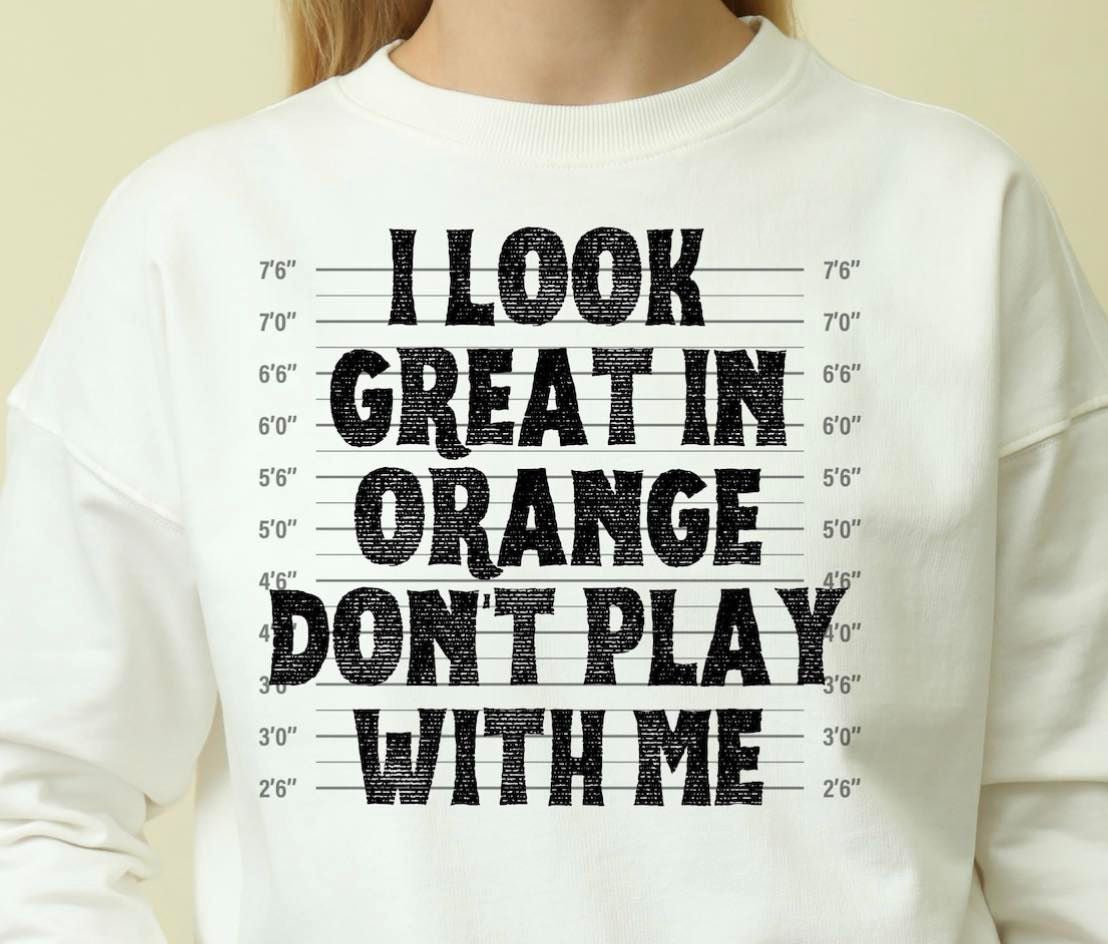 I look great in orange