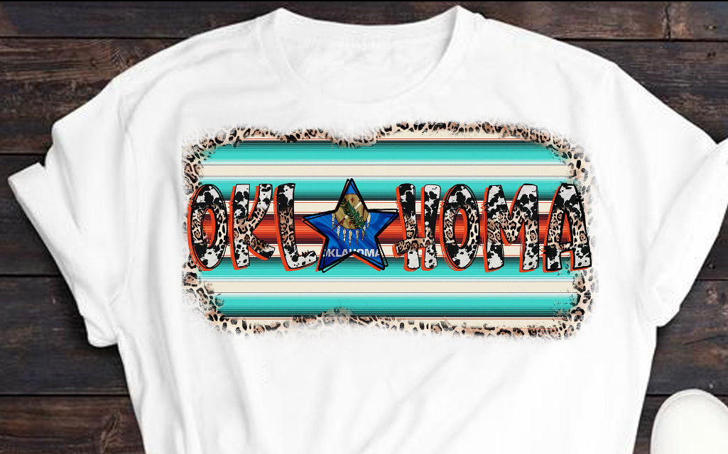 Oklahoma star white tshirt