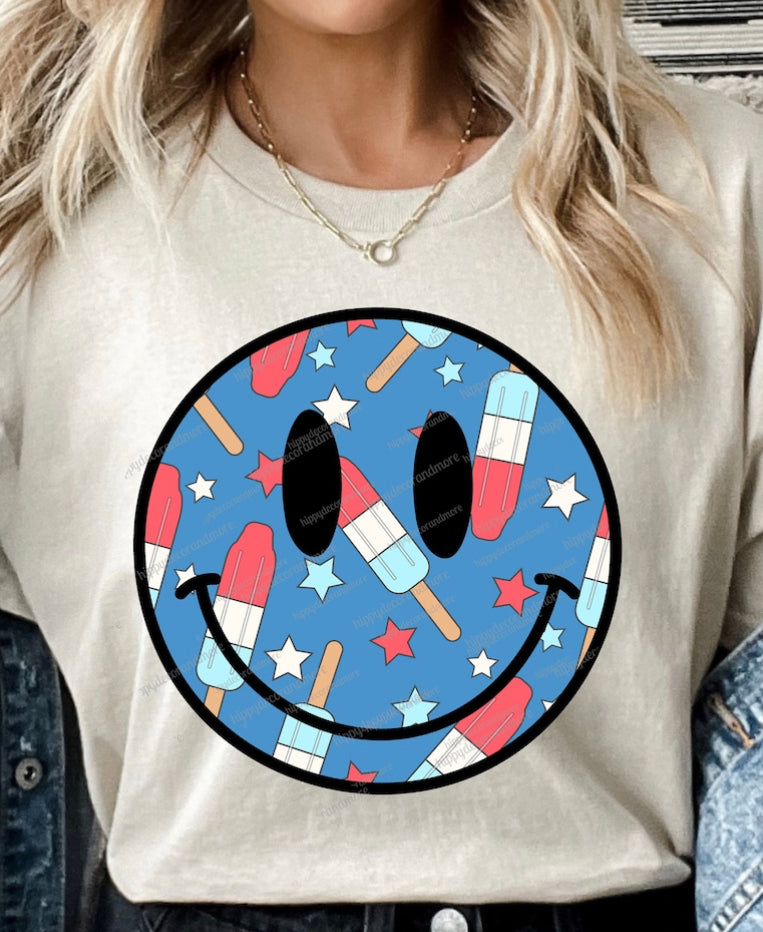 Popsicle smiling face