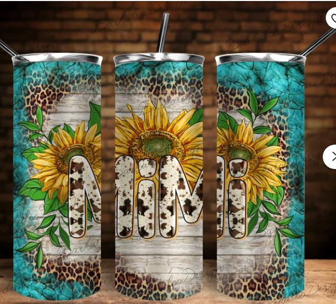 Mimi Cowprint and sunflowers