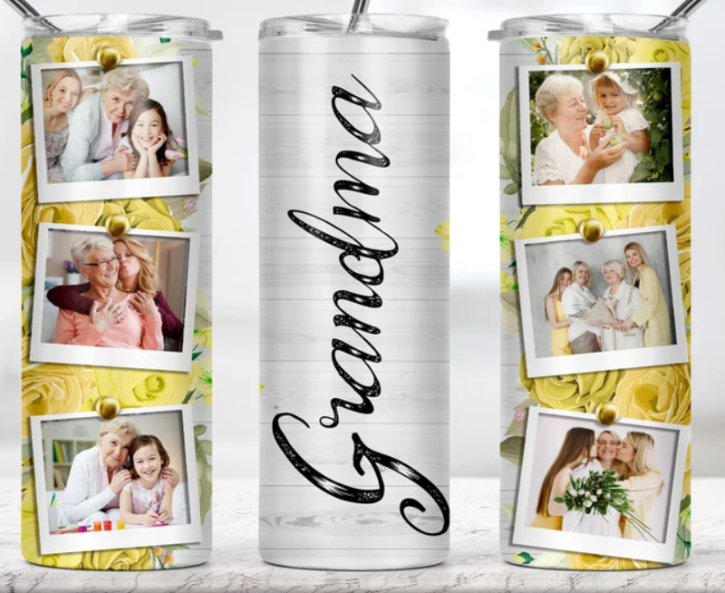 Grandma photo tumbler