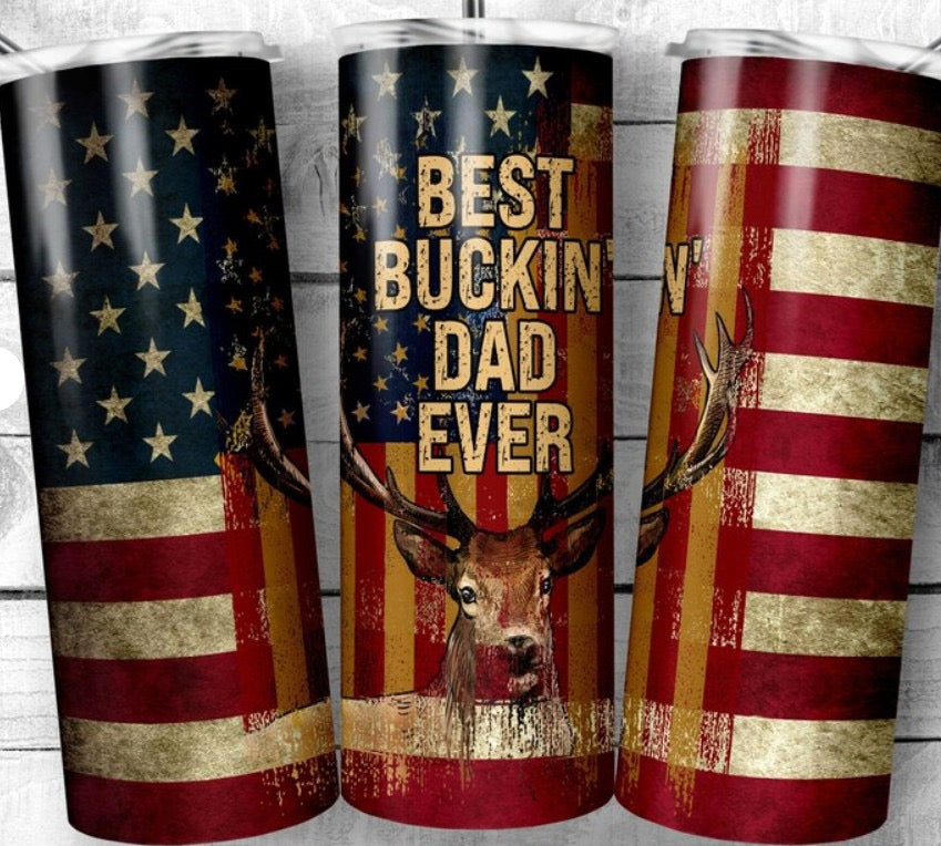 Best buckin dad tumbler