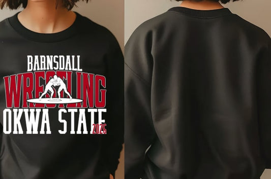 Barnsdall Wrestling OKWA STATE Shirts!!