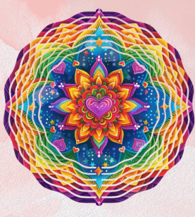 Colorful Mandala Wind Spinner