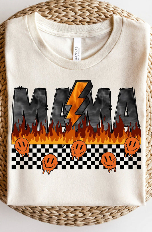 Mama on fire