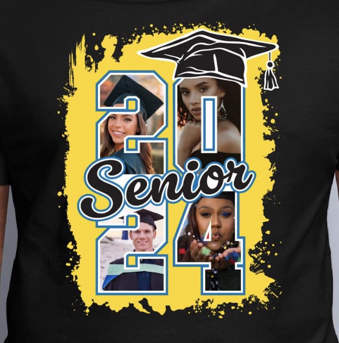 Senior 2024 photo shirts