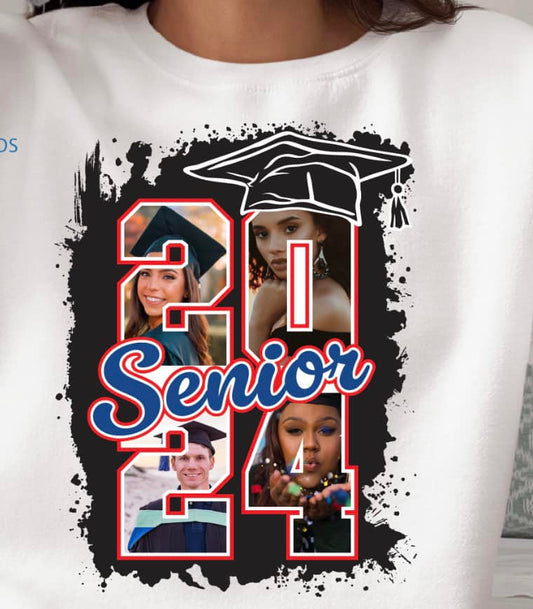Senior 2024 photo shirts