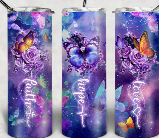 Faith, Hope & Love Tumbler