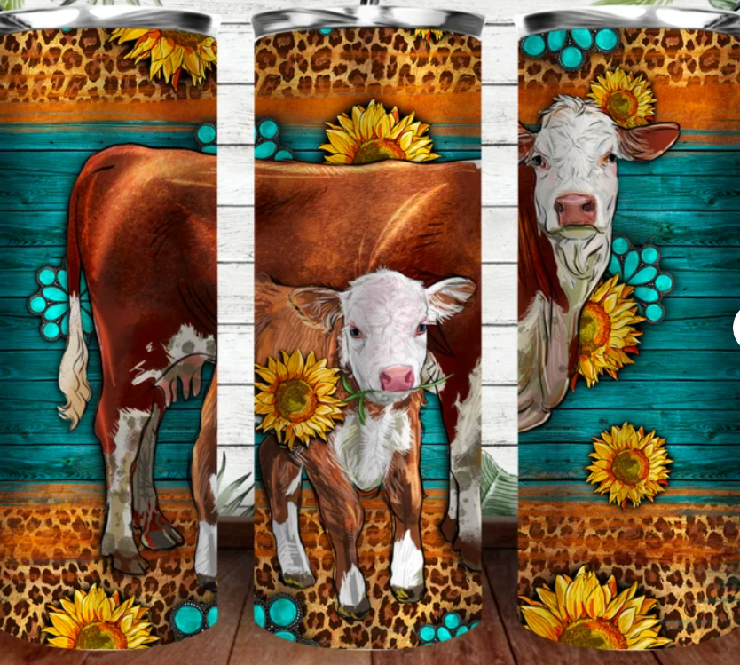 Western Hereford Cows And Calf Tumbler