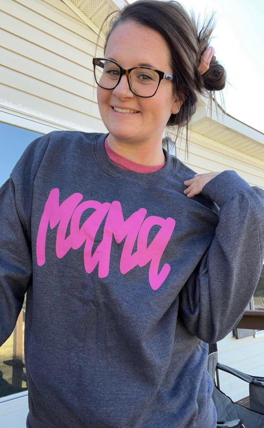 MAMA Long sleeve t-shirt Charcoal