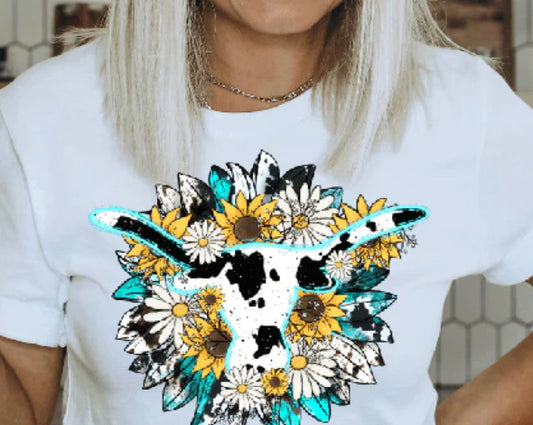 Sunflower cow
